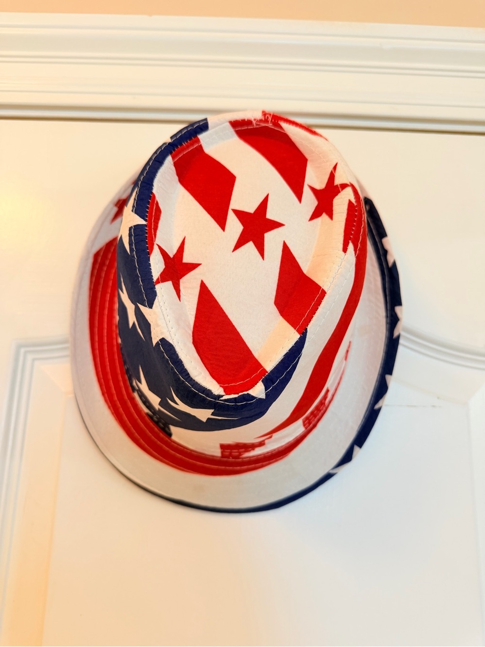 Patriotic Red, White & Blue Fedora Hat - Westend